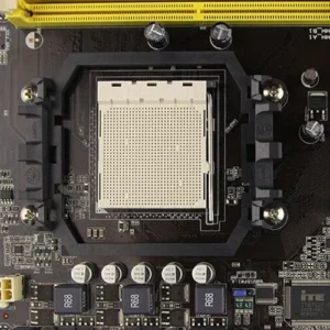 Close-Up View of AM2+ Socket on Motherboard