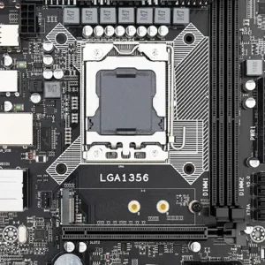 An example of what the LGA 1356 socket looks like on a motherboard