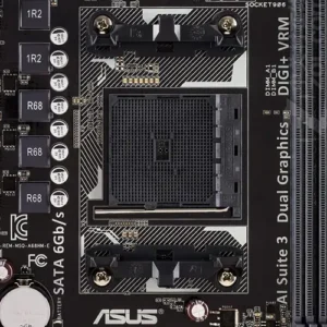 Image of Socket FM2 on an AMD motherboard